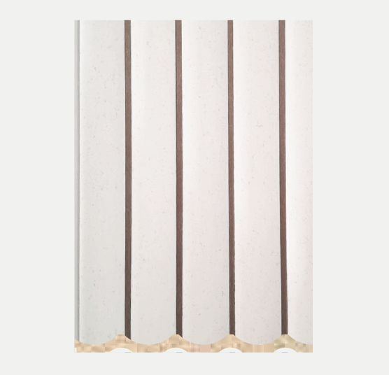 PANNEAU PVC EFFET BOIS - B.ONDULE ARGENT